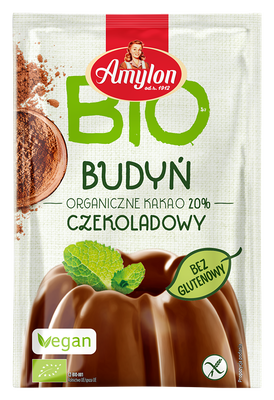 Budyń O Smaku Czekoladowym Bezglutenowy Bio 40 G - Amylon [BIO]