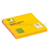 Q-Connect Bloczek Samoprzylepny Brilliant, 76X76Mm, 1X80 Kart., Pomarańczowy  - 2
