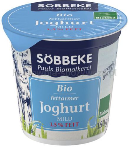 Jogurt Naturalny 1,5 % Bio 150 G - Sobbeke [BIO]