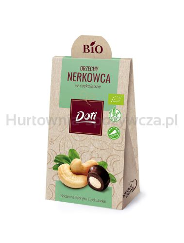 Orzechy Nerkowca W Czekoladzie Gorzkiej Bezglutenowe Bio 50 G - Doti [BIO]