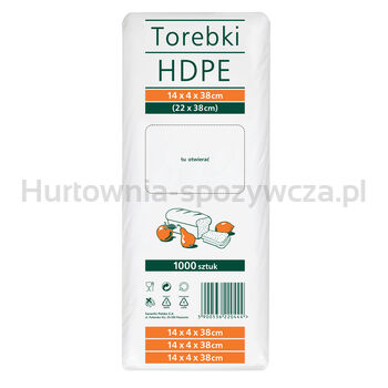 Torebki Spożywcze 14X4X32 22X32Cm 1000 Sztuk Hdpe Sarantis