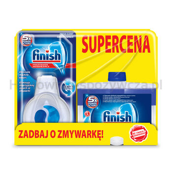 Finish Płyn Do Czyszczenia Zmywarki Duopack Regular 250Ml + Dezodorant Odor 4Ml