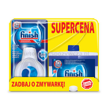 Finish Płyn Do Czyszczenia Zmywarki Duopack Regular 250Ml + Dezodorant Odor 4Ml