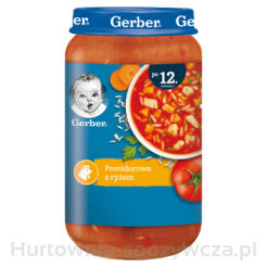 Gerber Junior Zupka Pomidorowa Z Ryżem Po 12 Miesiącu 250G