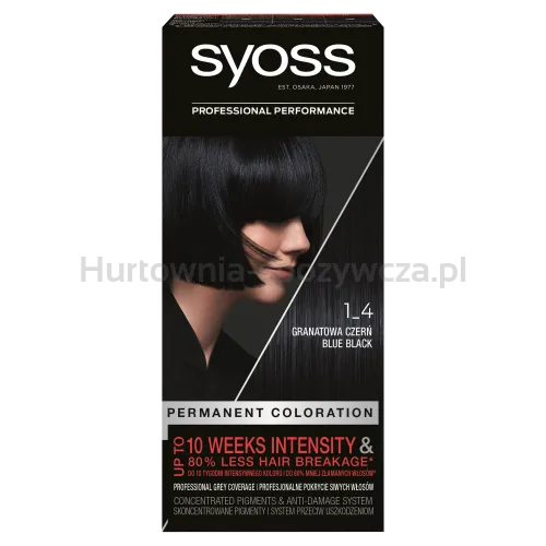 Syoss Farba Granatowa Czerń 1-4