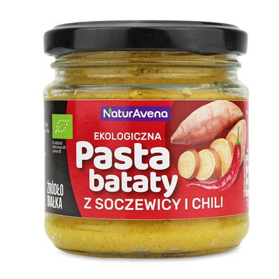 Pasta Z Soczewicy I Batatów Z Chili Bio 185 G - Naturavena [BIO]