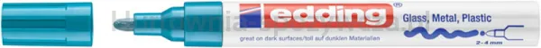 Edding Marker olejowy połyskujący e-750 2-4 mm, błękitny 