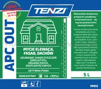 Koncentrat do mycia fasad, elewacji, tarasów TENZI, Apc Out, 5l - 2