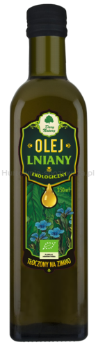 Olej Lniany Tłoczony Na Zimno Bio 250 Ml - Dary Natury [BIO]