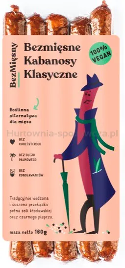 Wegańskie Kabanosy Klasyczne 160 G