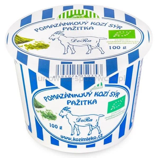 Serek kozi do smarowania ze szczypiorkiem BIO 100 g