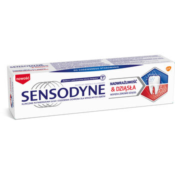 Sensodyne Nadwraz?Liwos?C?  Dzia?Sła Caring Mint Pasta Z Fluorem Do Nadwrażliwych Ze?Bo?W I Dziąseł O Smaku Miętowym, 75 Ml