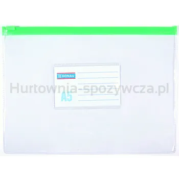 Donau Torebka Z Suwakiem Pvc A5 Transparentna