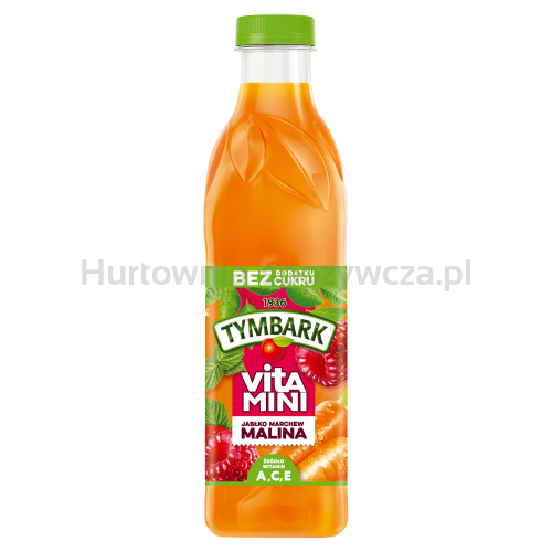 Tymbark Vitamini 100% Sok Jabłko Marchew Malina 1 L