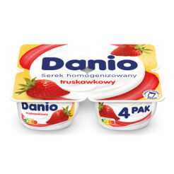 Danio Serek Homogenizowany Truskawkowy 520 G (4X130 G)