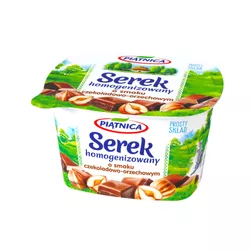 Piątnica Serek homogenizowany o smaku czekoladowo orzechowym 150 g
