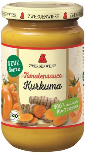 Sos Z Żółtych Pomidorów Z Kurkumą Bezglutenowy Bio 340 Ml - Zwergenwiese [BIO]