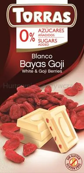 Czekolada Biała Z Jagodami Goji 75 G