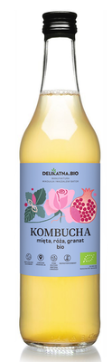 Kombucha Z Miętą, Różą I Granatem Bio 500 Ml - Delikatna [BIO]