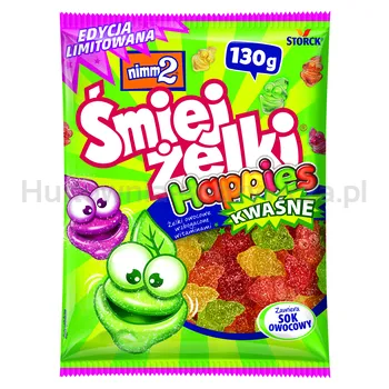 Nimm2 Śmiejżelki Happies Kwaśne 130G