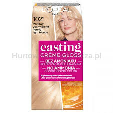 L'Oreal Paris Casting CreMe Gloss Farba Do Włosów 1021 Jasny Perłowy Blond 180 Ml