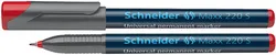 Schneider Foliopis permanentny Maxx 220 S, 0,4mm, czerwony 