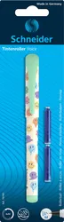 Pióro kulkowe SCHNEIDER Voice + 2 naboje, mix kolorów, blister