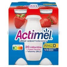 Danone Actimel Truskawkowy 4X100G