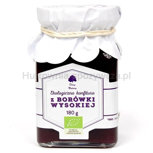 Konfitura Z Borówki Bio 180 G - Dary Natury [BIO]