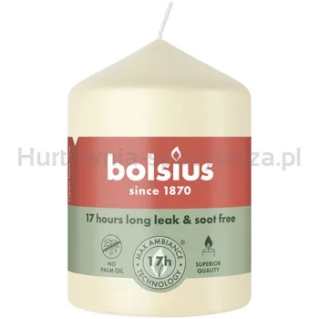 Bolsius Świeca Pieńkowa 80/58 Kremowa