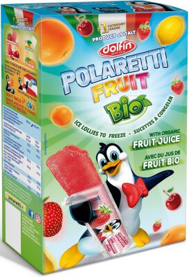 Lody Wodne Do Zamrożenia Bio (10 X 40 Ml) 400 Ml - Polaretti Fruit (Dolfin) [BIO]