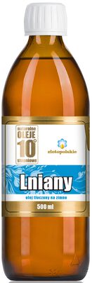 Olej Lniany Tłoczony Na Zimno 500 Ml - Złoto Polskie [BIO]