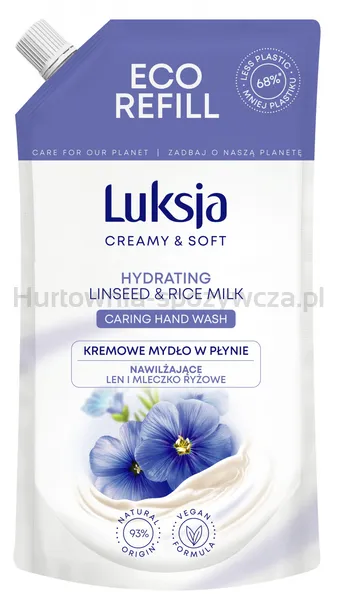 Luksja Kremowe mydło w płynie len, zapas 400ml