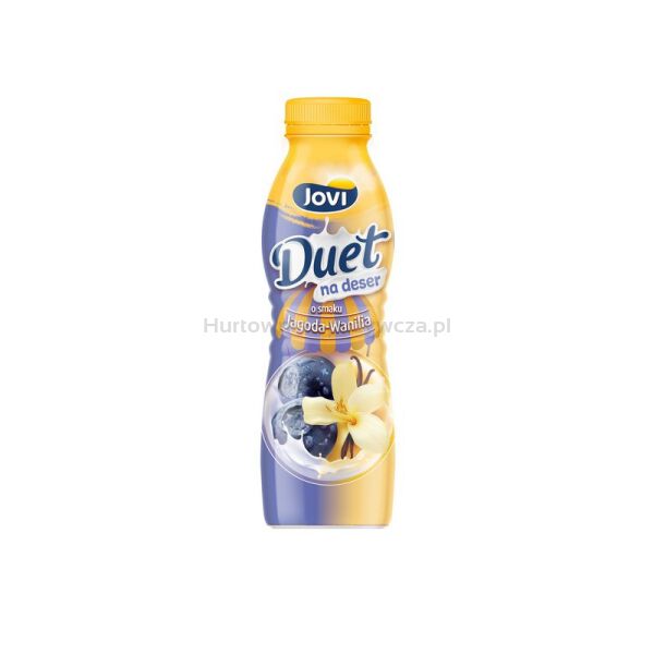 Jovi Duet Napój Jogurtowy Jagoda-Wanilia 350G BTL