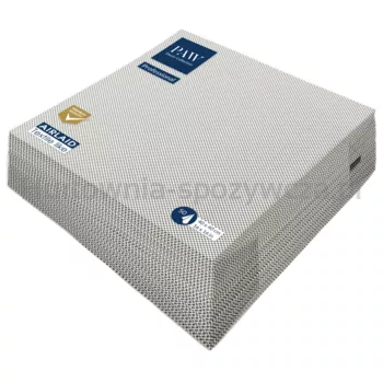 Serwetki PAW Professional Dinner Fabric Design Graphite 1-warstowe 40x40cm składane 1/4