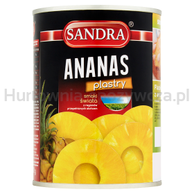 Sandra Ananas Plastry 565G