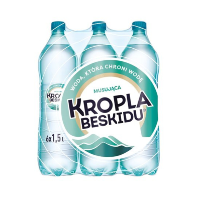 Woda Kropla Beskidu Musująca 1.5 L Petx6szt.