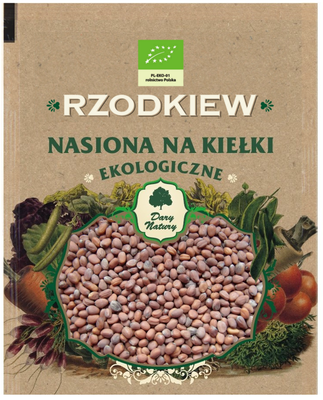 Dary Natury Nasiona Rzodkiewki Bio Na Kiełki 30 G [BIO]