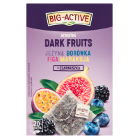 Big-Active Herbatka Owocowa Dark Fruits Jeżyna, Borówka, Figa, Marakuja + Czarnuszka 20Torebek X 2,25G