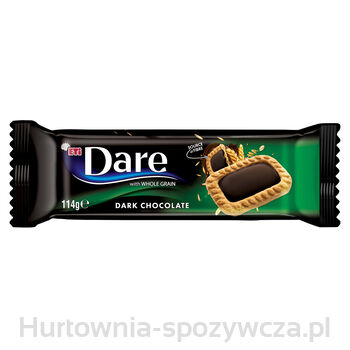 Dare - Ciastka Pełnoziarniste Z Deserową Czekoladą - 114 G