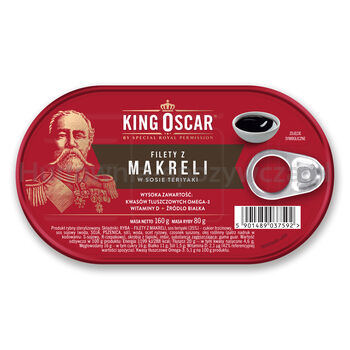 King Oscar Filety Z Makreli W Sosie Teriyaki 160G 