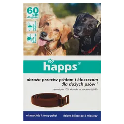 Happs Obroża Przeciw Pchłom I Kleszczom Dla Dużych Psów