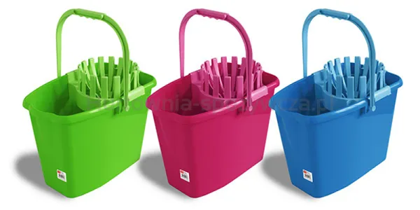 Wiadro ANNA ZARADNA, z wyciskaczem, 10 l, mix kolorów