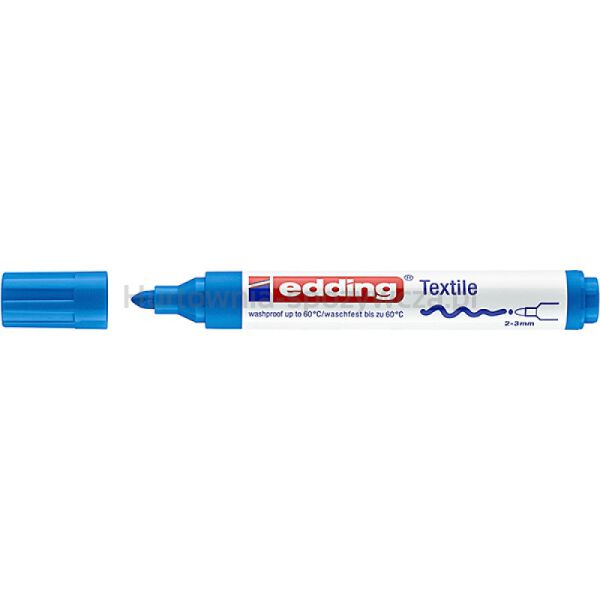 Marker tekstylny e-4500 EDDING, 2-3 mm, jasnoniebieski - 2