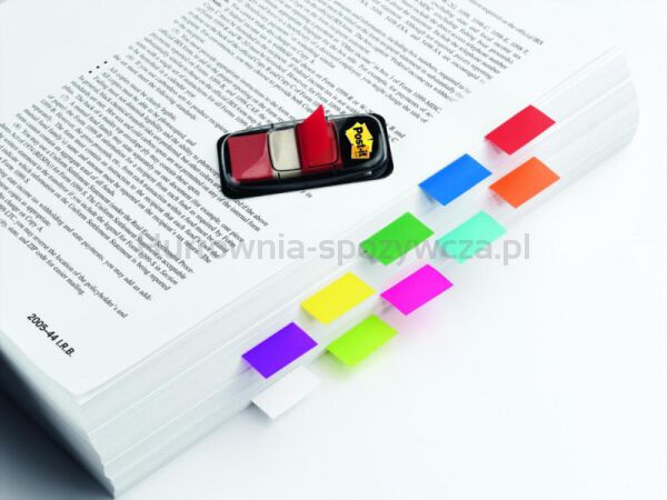 Zakładki indeksujące POST-IT® (680-R2EU), PP, 25,4x43,2mm, 2x50 kart., czerwone - 4