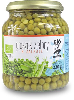 Groszek Zielony W Zalewie Bio 350 G (230 G) (Słoik) - Bio Planet [BIO]