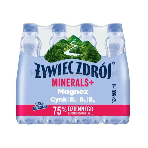 Żywiec Woda Zdrój Minerals+ Magnez Lekko Gazowany 500ml