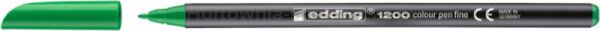 Pisak z cienką końcówką e-1200 EDDING, 1 mm, zielony neonowy