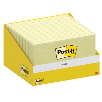 Post-It Karteczki samoprzylepne 76x127mm, 1x100 kart., kanarkowy żółty [BIURO]