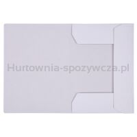Teczka z gumką OFFICE PRODUCTS Budget Pro, karton, biała wewn., A4, 250gsm, 3-skrz., biała - 2